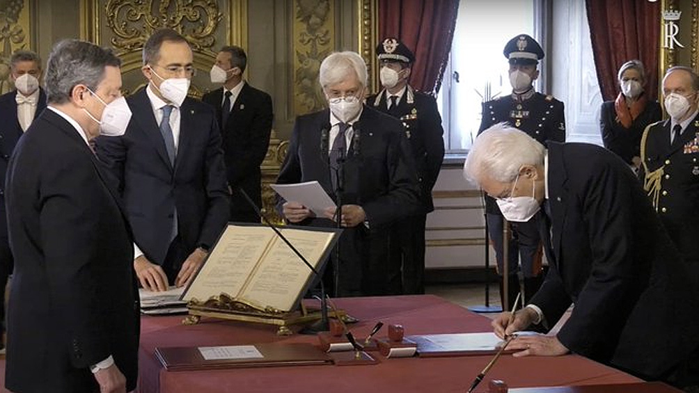 Mario Draghi ya es el nuevo primer ministro de Italia