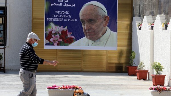 El papa Francisco mantiene su riesgoso viaje a Irak pese al ataque con cohetes contra una base estadounidense