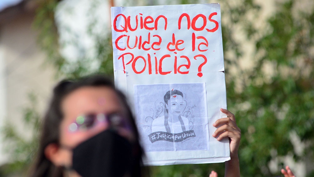 Una marcha en reclamo de justicia por el femicidio de Úrsula.