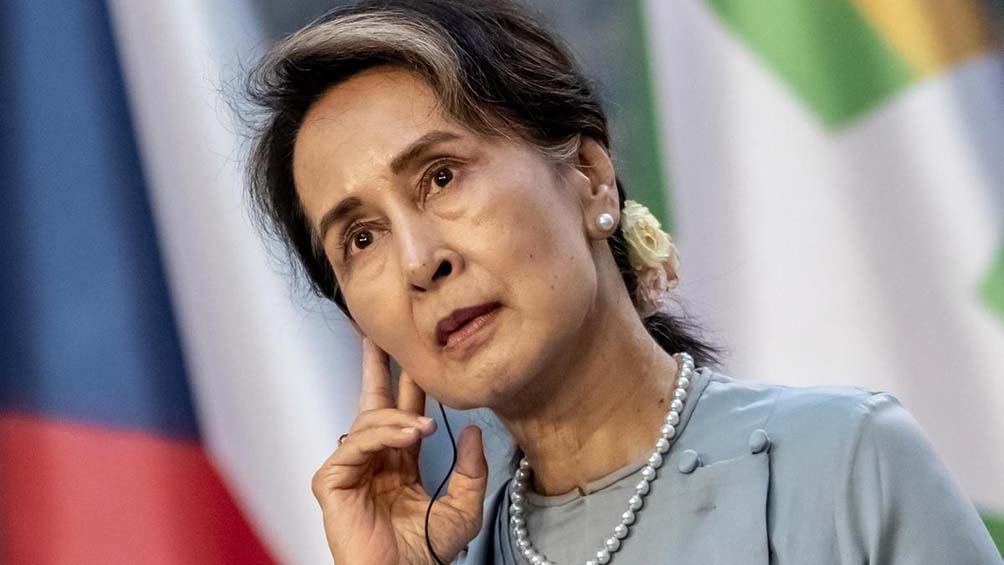 Aung San Suu Kyi, la líder civil del Gobierno que derrocó el 1 de febrero.