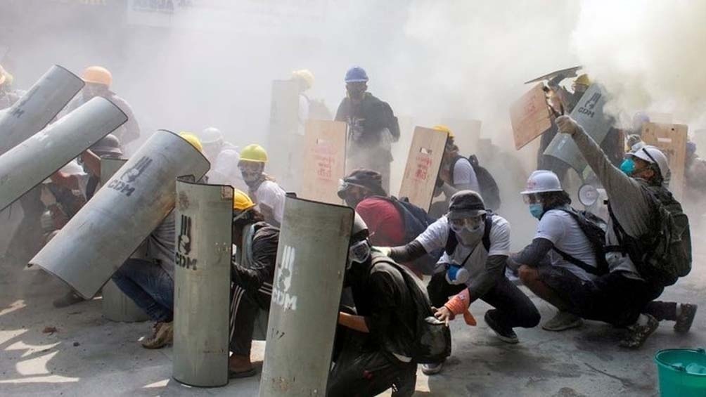Nueva protesta contra el golpe de Estado