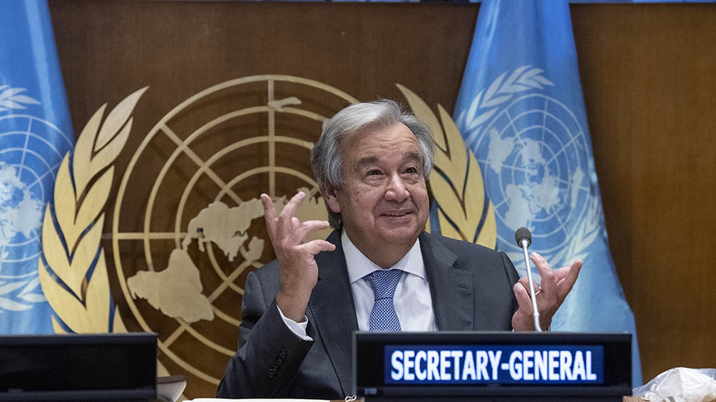 Antonio Guterres hizo un llamamiento a mayores espacios de participación para la mujer