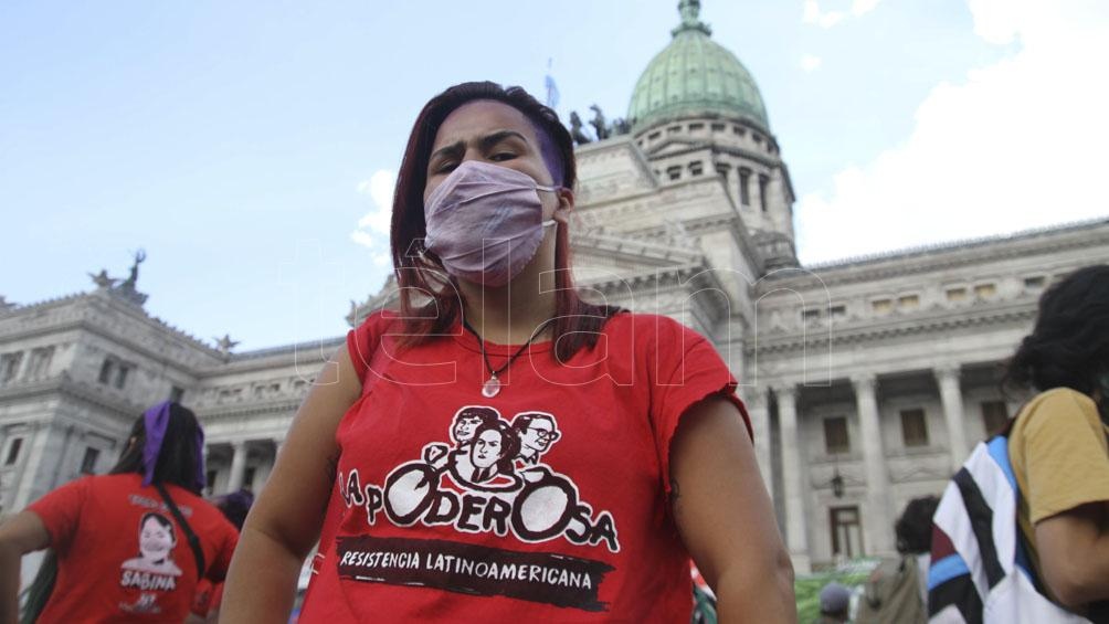 La marcha fue en el marco del Día Internacional de la Mujer Trabajadora.