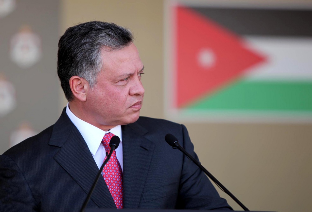 Abdullah II, el rey y medio hermano de Hamza.