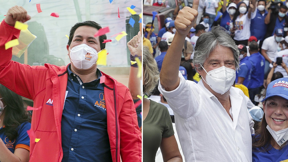 Arauz y Lasso en la definición por la presidencia ecuatoriana
