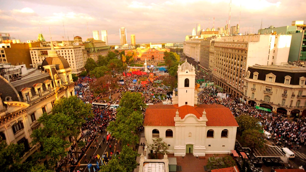 La Plaza de Mayo, el lugar de los grandes hitos del peronismo.