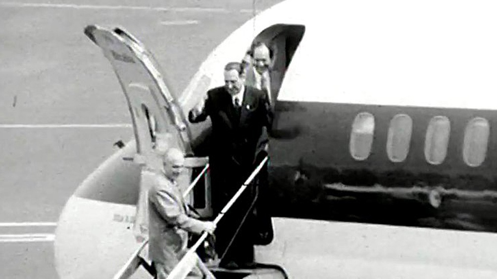 El regreso de Perón desde el exilio, el 17 de noviembre de 1972.