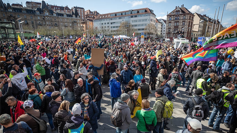 La movilización se produjo mientras Alemania debate un endurecimiento de medidas frente al rebrote de coronavirus.