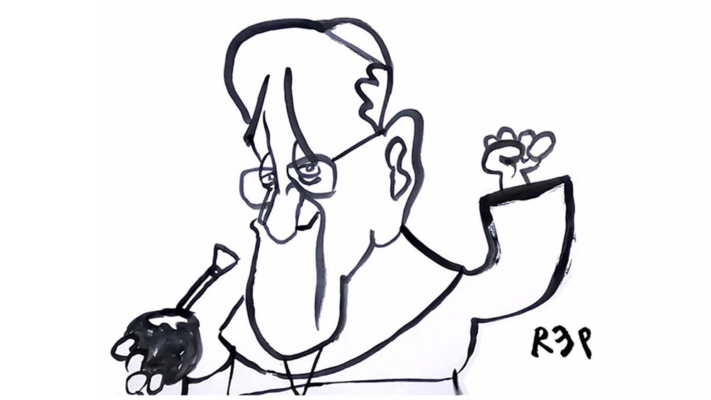 El homenaje a los ocho años del papado de Francisco.