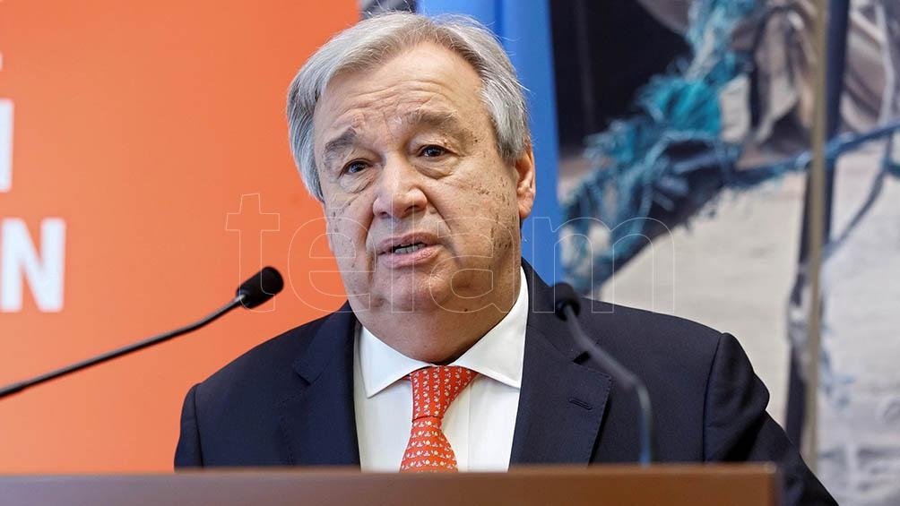 Guterres llamó a las naciones a formar una coalición para reducir las emisiones de carbono.