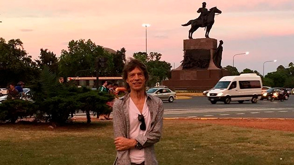 Mick Jagger, paseando por Palermo.