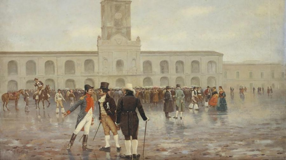 "Revolución de Mayo", la obra del pintor catalán Francisco Fortuny.