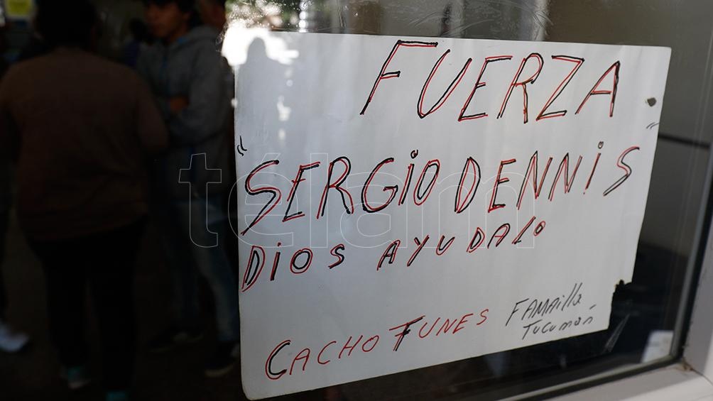 Durante los días que Sergio estuvo internado en Tucumán muchas familias se acercaron a expresar su cariño.