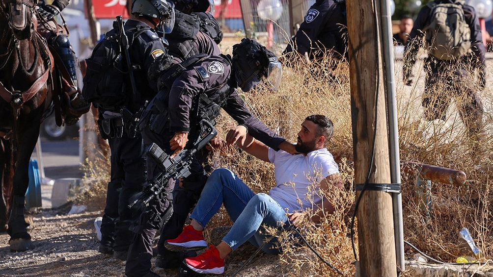 La huelga y las esperadas protestas fueron convocadas por la ofensiva que Israel lleva adelante en Gaza