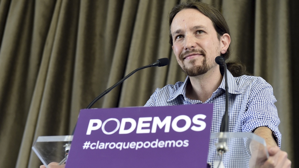Pablo Iglesias en el arranque de Podemos
