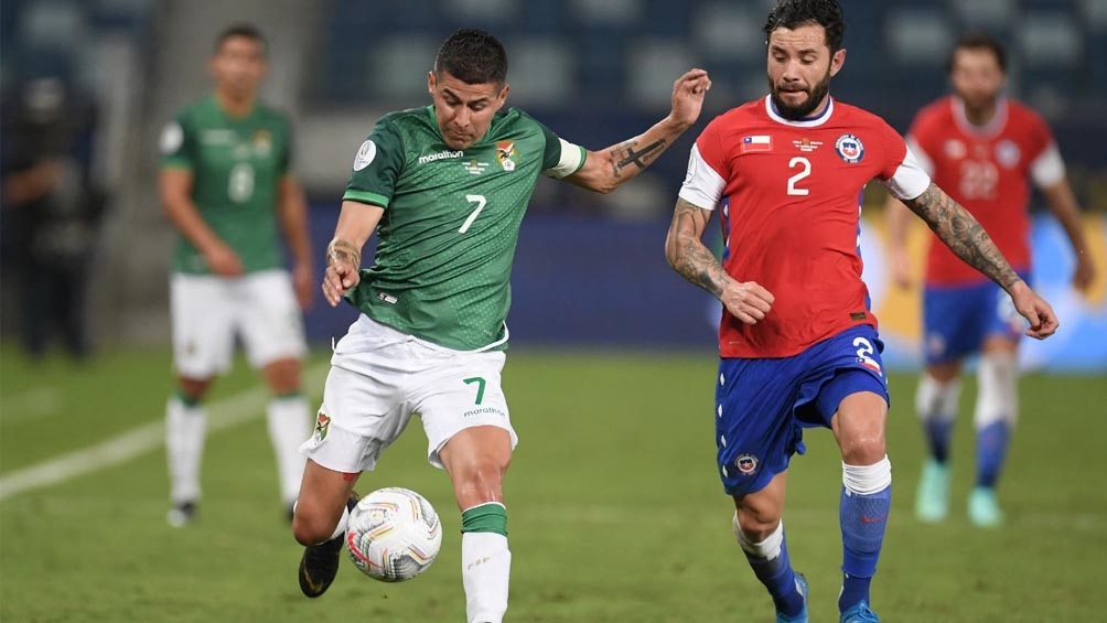 Chile que vence a Bolivia anoman un encuentro de ida y vuelta pasados los 30 minutos (Foto:@CopaAmerica)