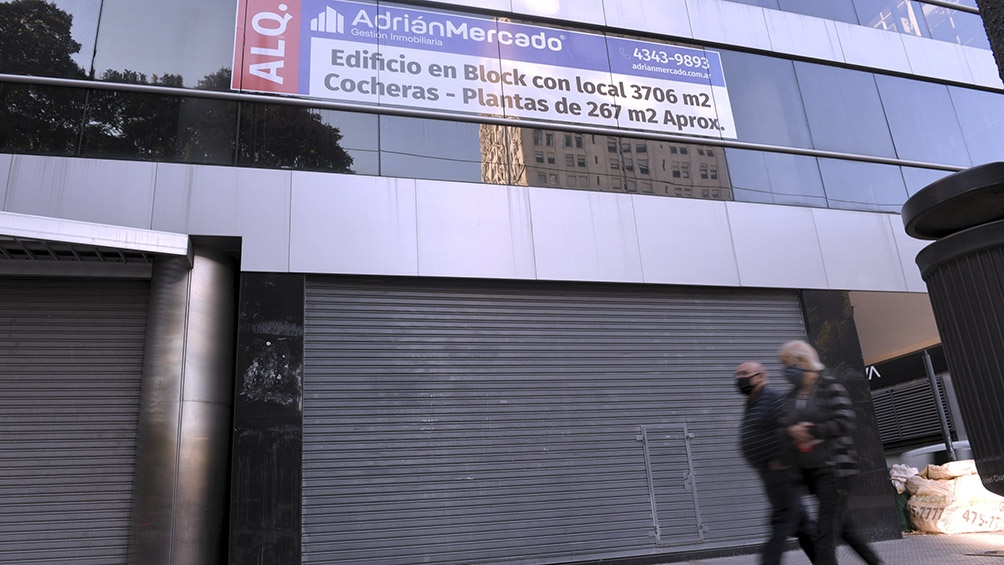 Hay 220.000 metros cuadrados de oficinas vacías en la Ciudad de Buenos Aires.