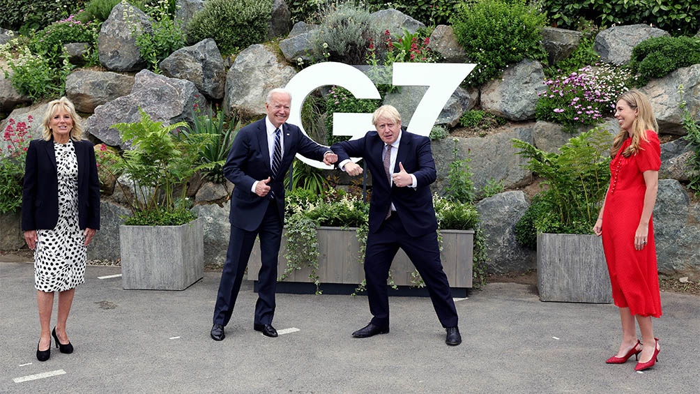 Biden dijo que el G7 marca el "regreso" de su país al multilateralismo, tras los años de Trump.