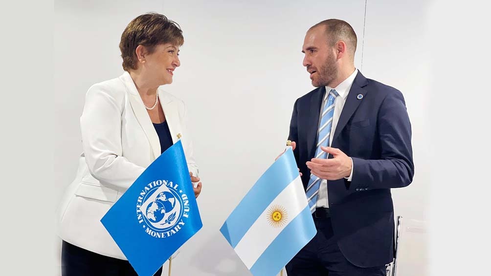 En el marco del G20 durante el fin de semana, Guzmán mantuvo un encuentro con Kristalina Georgieva.