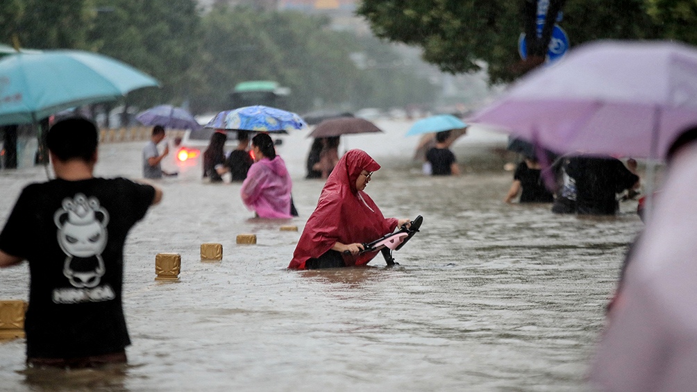 Las evacuaciones tuvieron lugar en Zhengzhou, una ciudad de 10 millones de habitantes.