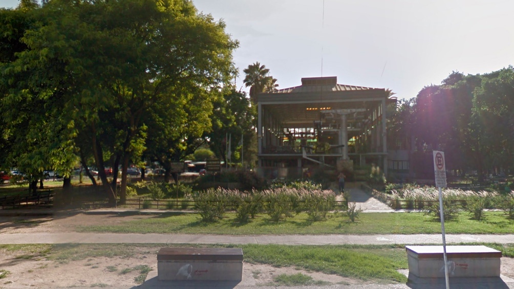 El Parque San Martín, el lugar donde ocurrieron los hechos. 