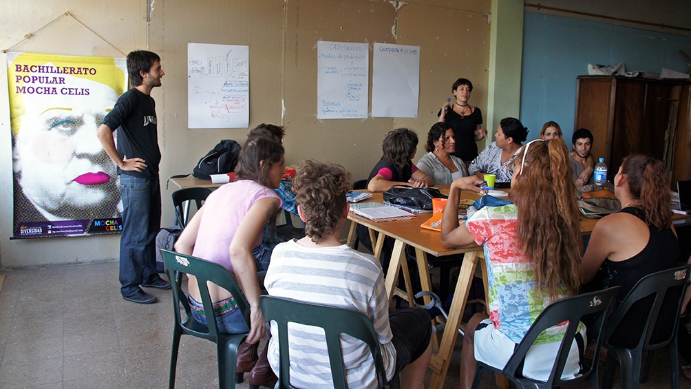 El Bachillerato Popular Mocha Célis, una de las secundarias públicas y gratuitas para esta población. Foto: Gentileza Bachillerato Mocha Celis