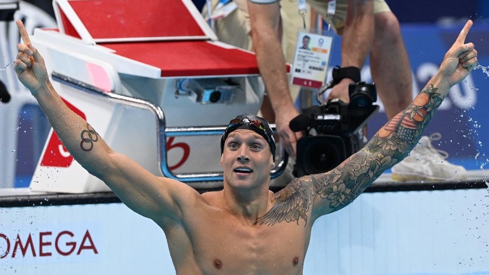 El nadador consiguió su tercera medalla de oro. Foto AFP (archivo).