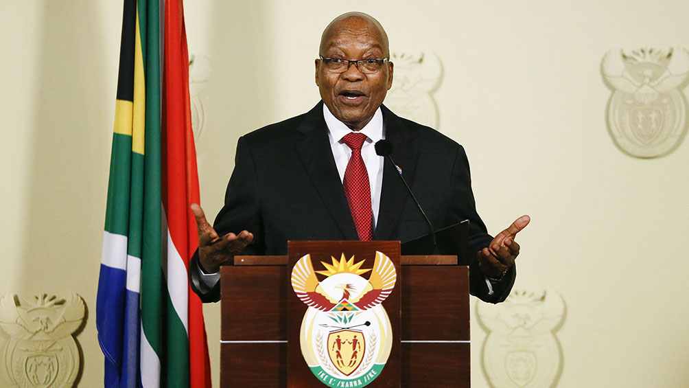 El expresidente sudafricano Jacob Zuma se entregó a las autoridades