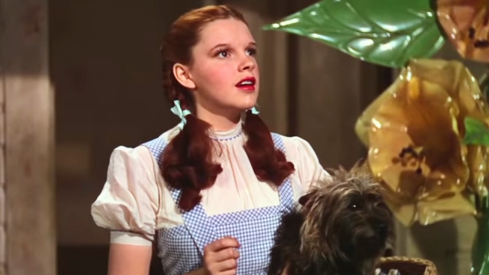 Garland como Dorothy, en "El mago de Oz".
