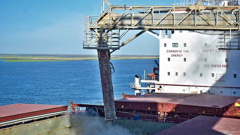 Los nodos portuarios de Rosario y Bahía Blanca son complementarios, básicamente granos
