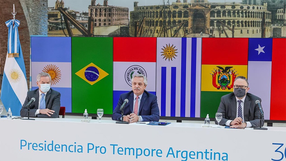 Alberto Fernández en la cumbre del Mercosur 