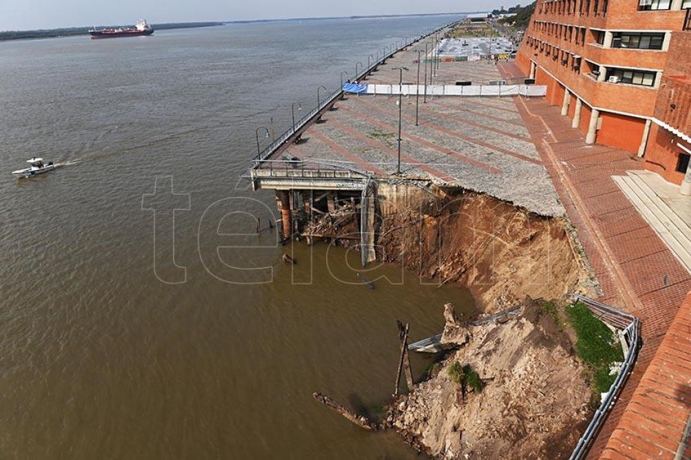 Para determinar en qué estado se encuentra la barranca hay que aguardar un informe preliminar. Foto: Sebastián Granata