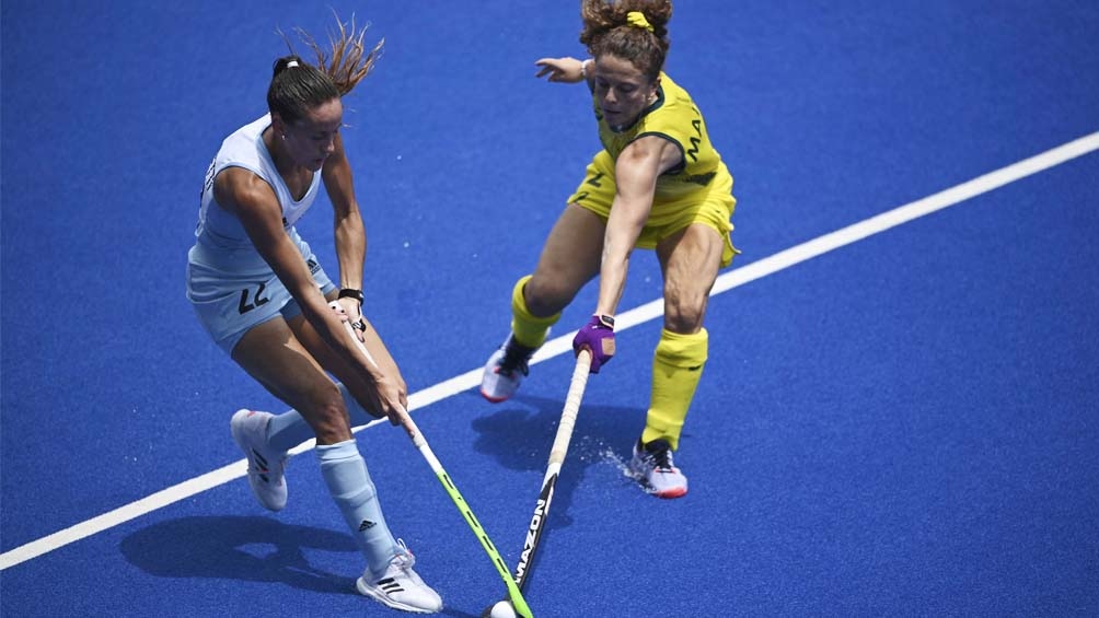 Las Leonas en su encuentro ante Australia.