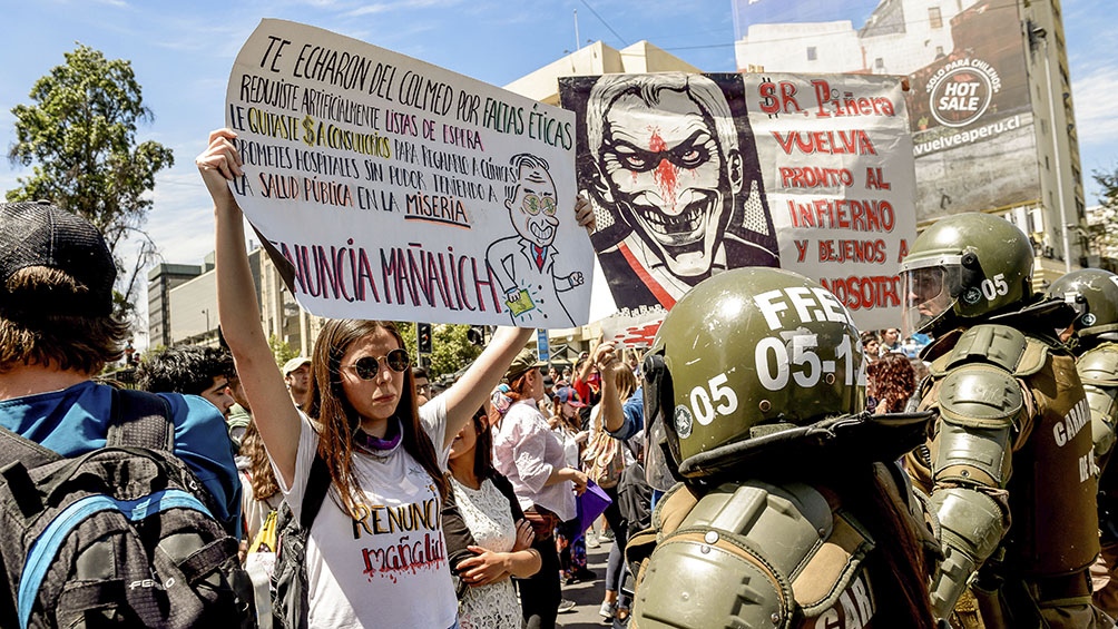 La juventud se puso al frente de los reclamos.
