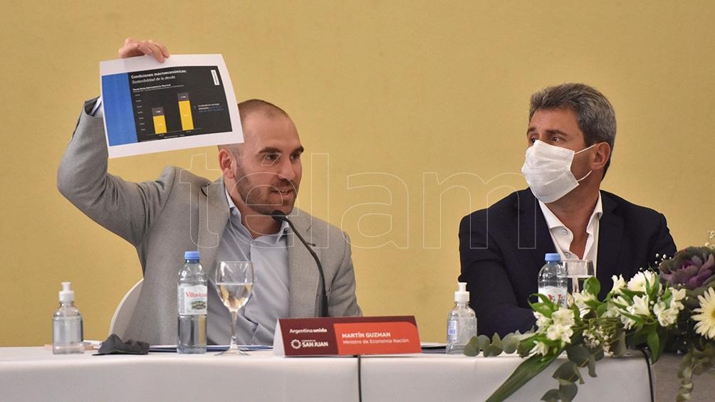 Martín Guzmán resaltó los datos de recuperación de la economía. Fotos: Ruben Paratore. 