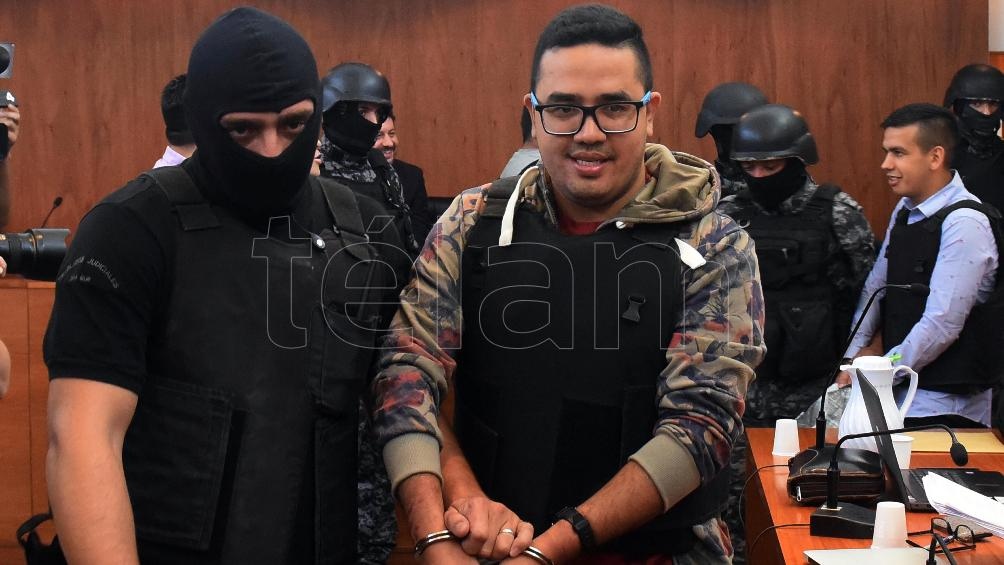 Ariel “Guille” Cantero está acusado como presunto instigador, desde la cárcel, de siete de los doce casos de balaceras a objetivos judiciales que se ventilan en el proceso. Foto: Sebastián Granata.