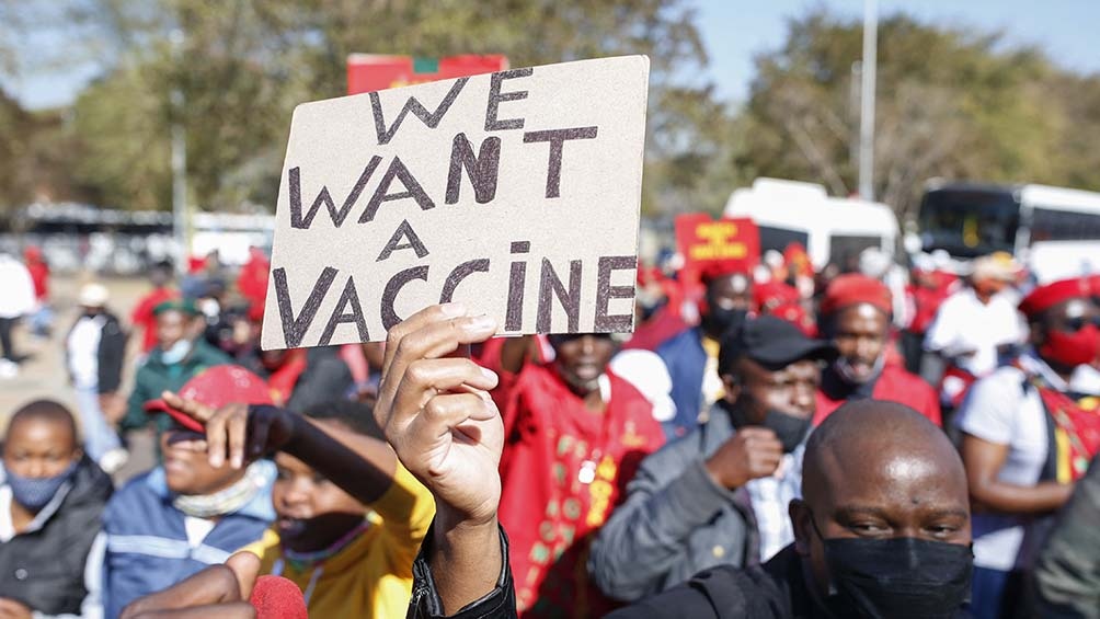 Sudáfrica, el país que con más de 2,7 millones de casos acumulados acapara cerca del 30% de los positivos de todo el continente.