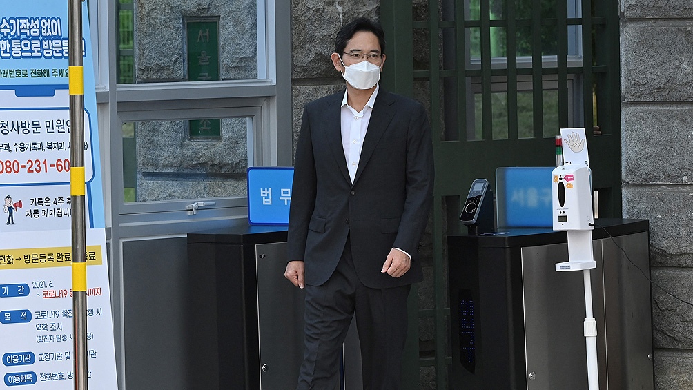 Lee Jae Yong, heredero del imperio Samsung y vicepresidente de la compañía. Foto: AFP.