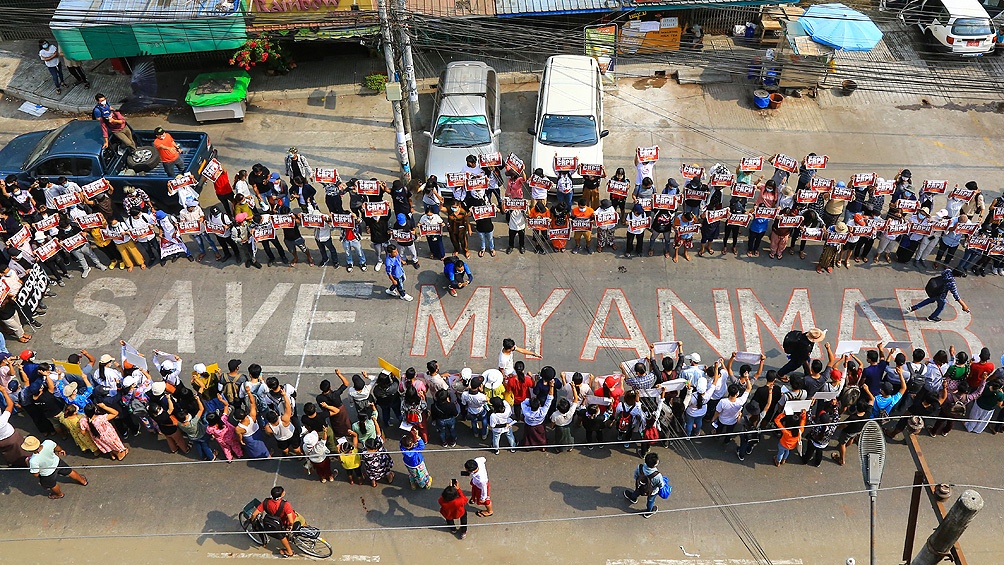 Tras el golpe contra Suu Kyi se desató una brutal represión contra las protestas en distintas ciudades en favor de la democracia en Myanmar.