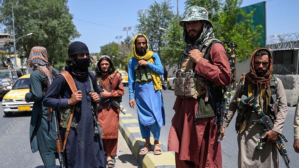 Los talibanes tomaron el domingo el control de Kabul. Foto: AFP.