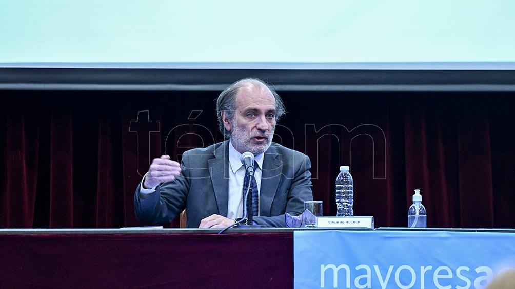 Hecker consideró que es "una política lógica para un banco público, estar al servicio de las pequeñas y medianas empresas". Foto: Eliana Obregón