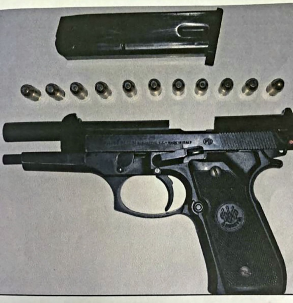 El arma que tenía Ibáñez. 