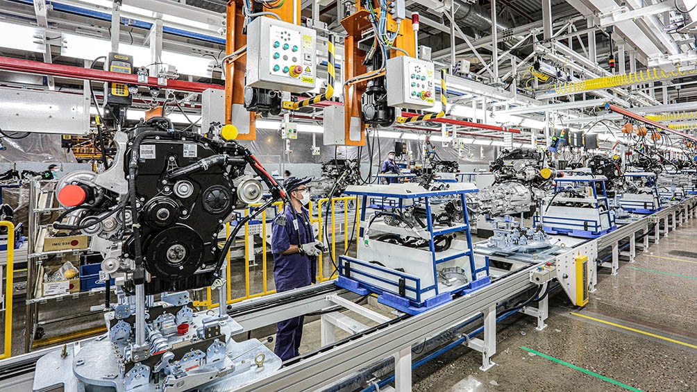 En la planta de Montaje se instaló una línea completamente nueva para el proceso de dress-up de motores. Foto Ford Argentina.