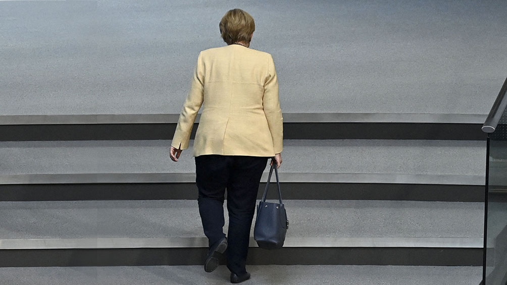 Angela Merkel, una dirigente con formación científica que cultivó amores y odios a lo largo de 16 años. Foto: AFP.