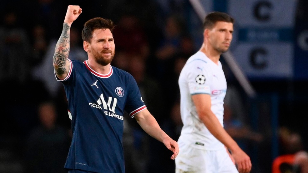 Messi anotó el primer gol de su carrera con la camiseta del PSG. Foto: AFP