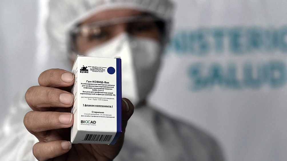 Richmond entregó 608.000 dosis del componente 2 de la Sputnik V