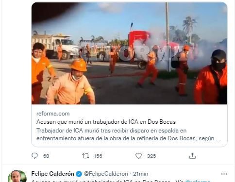 Felipe Calderón y Vicente Fox reaccionaron a las agresiones contra trabajadores de ICA Fluor en Dos Bocas