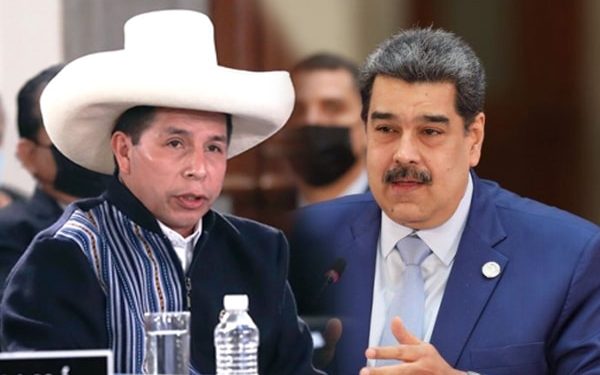 Pedro Castillo retomó las relaciones diplomáticas con la dictadura de Nicolás Maduro
