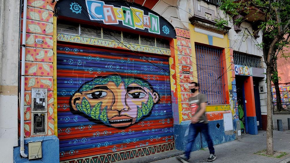 Los murales son apenas unas de las actividades artísticas de la CasaSan. (Foto Osvaldo Fantón).
