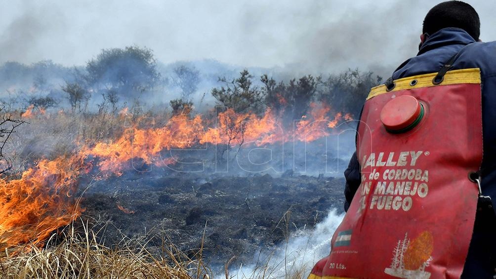 Los incendios comenzaron aparentemente por la caída de tres rayos durante una tormenta eléctrica (Foto: Laura Lescano).